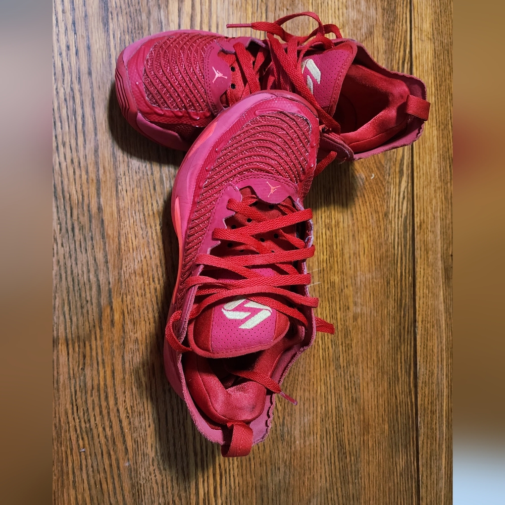Jordan Women's Sneakers in Vibrant Red